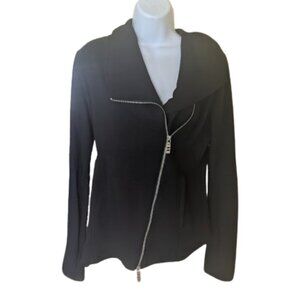 PARASUCO Black Asymmetrical Blazer Size Large